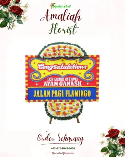 Bunga Papan Congratulation di Kalibendo